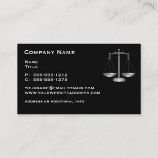 Tarjetas de presentación de abogados de la Oficina