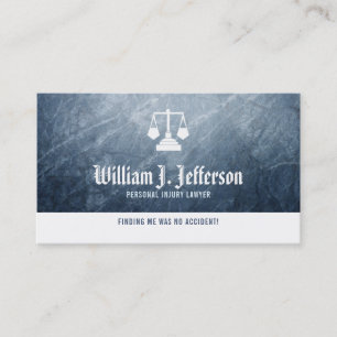 Tarjetas de presentación de abogados para lesiones