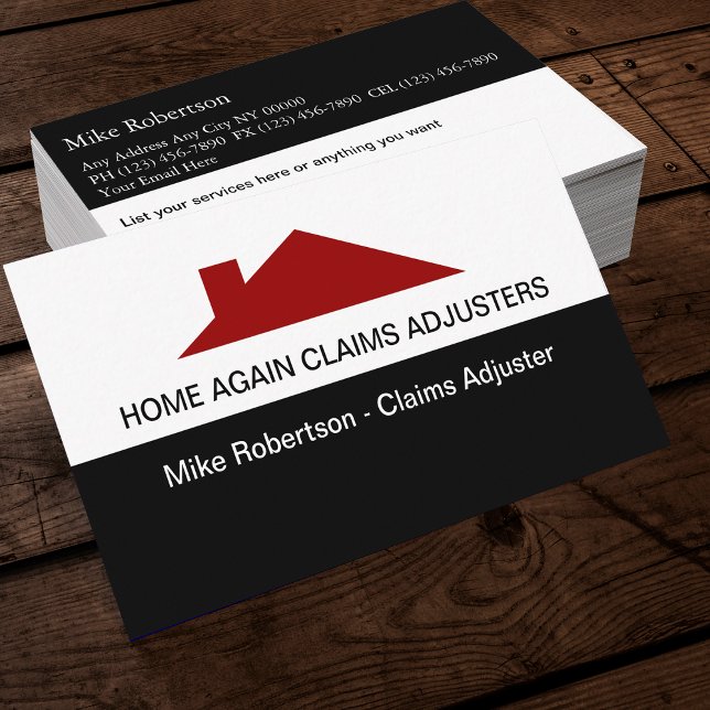 Tarjetas de presentación de ajustador de reclamaci (Subido por el creador)