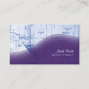Tarjetas de presentación de arquitecto de moda