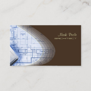 Tarjetas de presentación de arquitecto de moda, ch