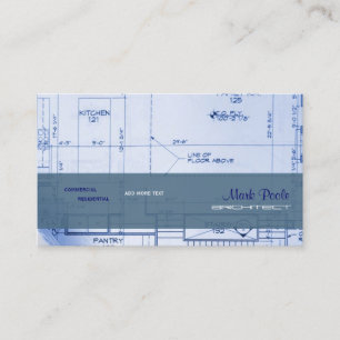 Tarjetas de presentación de Arquitecto modernas