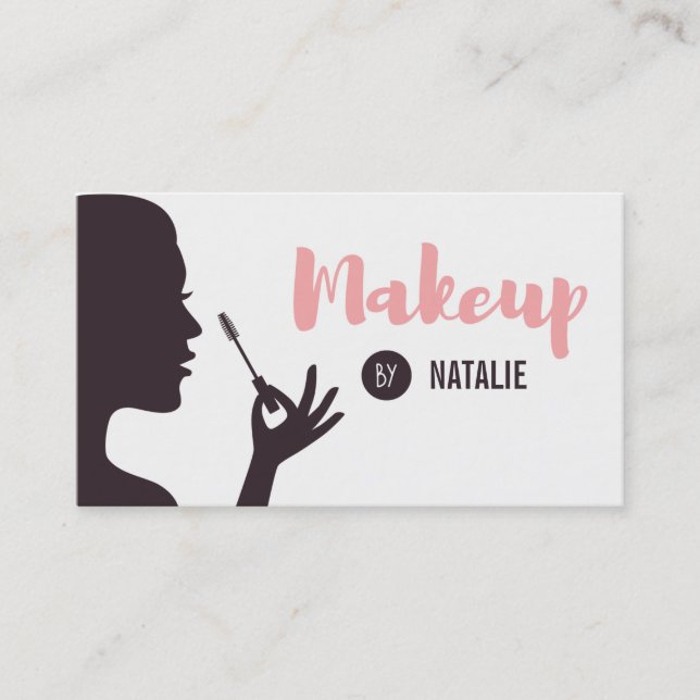 Tarjetas de presentación de artista de maquillaje  (Anverso)