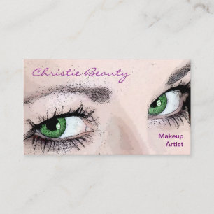 Tarjetas de presentación de artista de maquillaje