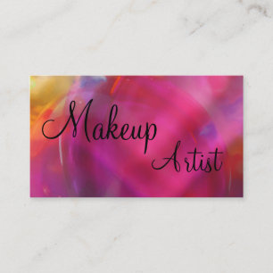 Tarjetas de presentación de artista de maquillaje