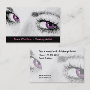 Tarjetas de presentación de artistas de maquillaj