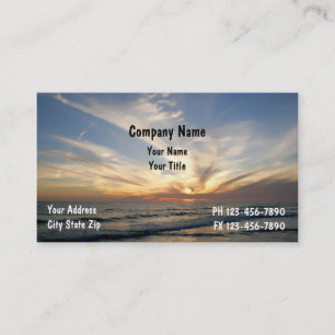 Tarjetas de Presentación de Atardecer