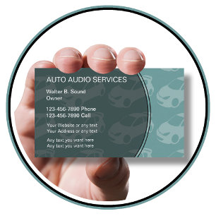 Tarjetas de presentación de audio automático
