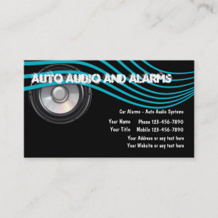 Tarjetas de presentación de audio automático y ala