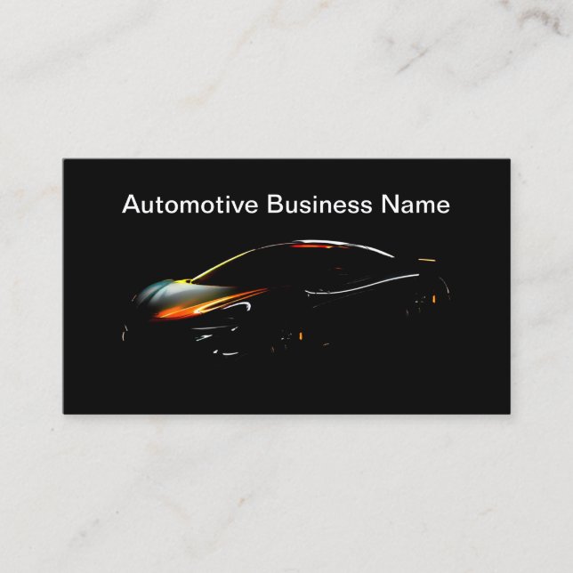 Tarjetas de presentación de automóviles geniales (Anverso)