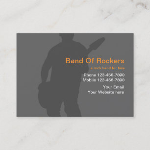 Tarjetas de Presentación de Banda de Rock