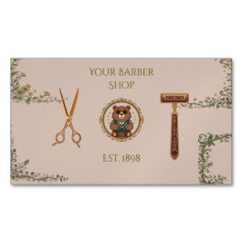 Tarjetas de Presentación de Barberías Clásicas