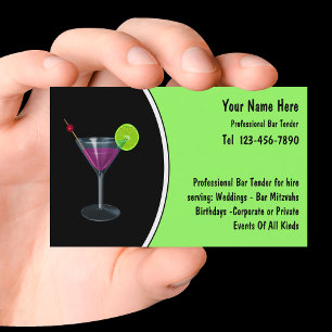 Tarjetas de Presentación de Bartender