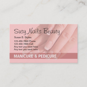 Tarjetas de presentación de Beauty Nails