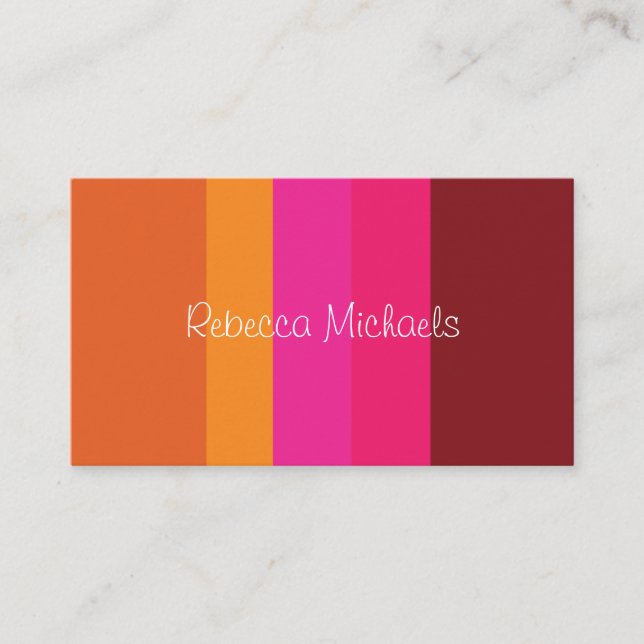 Tarjetas de presentación de bloques de color brill (Anverso)
