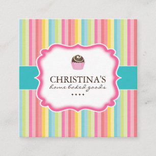 Tarjetas de presentación de bolas para pasteles d