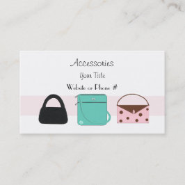 Tarjetas de presentación de bolsos de diseñador de