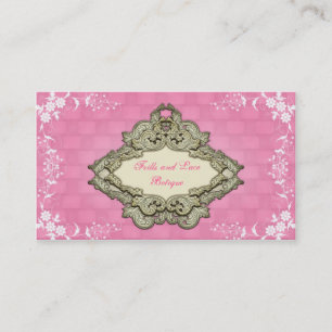 Tarjetas de presentación de Botique Fancy Pink Sha