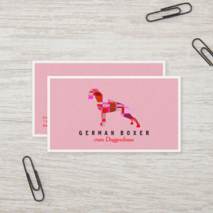 Tarjetas de presentación de boxeador alemán