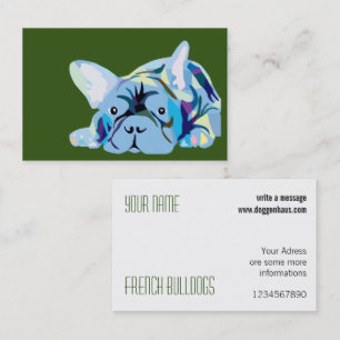 Tarjetas de presentación de Bulldog Francés