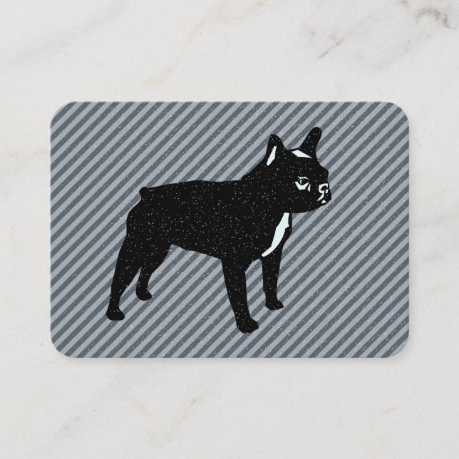 Tarjetas de presentación de Bulldog Francés (Anverso)