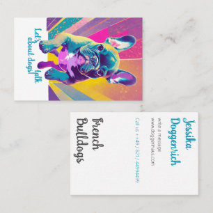 Tarjetas de presentación de Bulldog Francés