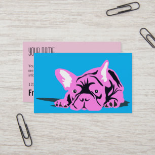 Tarjetas de presentación de Bulldog Francés p b