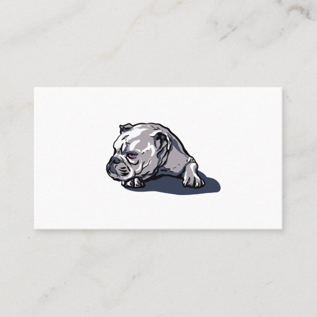 Tarjetas de presentación de Bulldog Personalizado (Anverso)