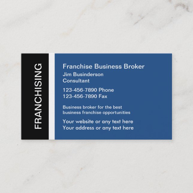 Tarjetas de presentación de Business Broker (Anverso)