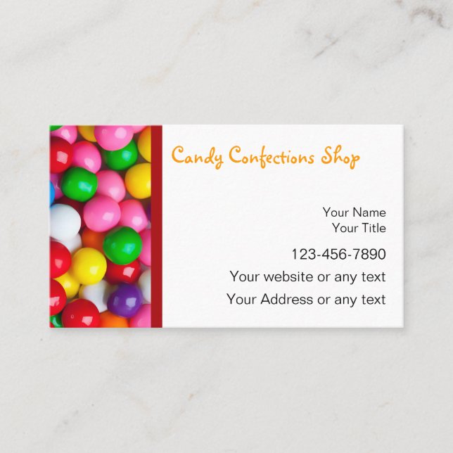 Tarjetas de presentación de Candy (Anverso)