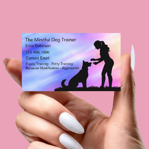 Tarjetas de presentación de Canine Dog Trainer