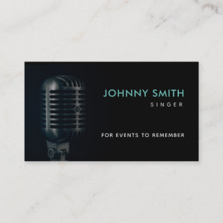 Tarjetas de presentación de cantantes de eventos