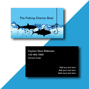 Tarjetas de presentación de capitán de barco de al