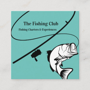 Tarjetas de presentación de carta de pesca de lubi