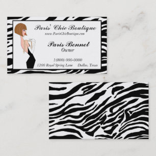 Tarjetas de presentación de Chic Boutique