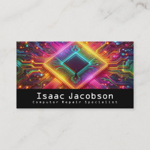 Tarjetas de presentación de circuito de alta tecno