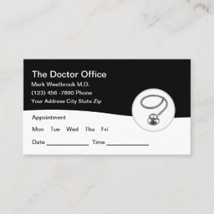 Tarjetas de presentación de citas para Médicas m