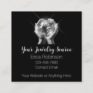 Tarjetas de presentación de Classy Jeweler Jewelry