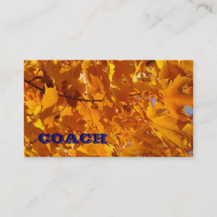 Tarjetas de presentación de COACH hojas de otoño d