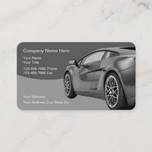 Tarjetas de presentación de coches geniales
