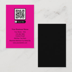 Tarjetas de presentación de código QR de presupues
