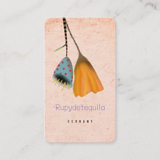 Tarjetas de presentación de colores de agua (Anverso)