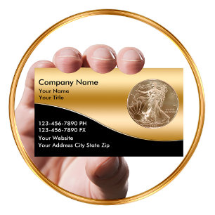 Tarjetas de presentación de comerciante de monedas