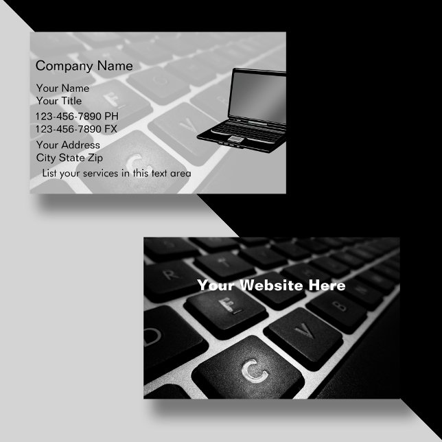 Tarjetas de Presentación de Computadoras Simples (Subido por el creador)