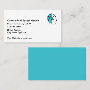Tarjetas de presentación de consejero de salud men