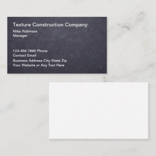 Tarjetas de presentación de construcción de muro d