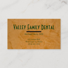 Tarjetas de presentación de consulta dental