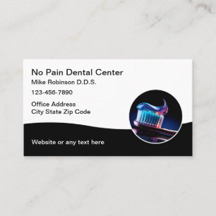 Tarjetas de presentación de consultorio dental con