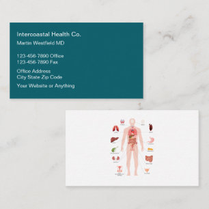 Tarjetas de presentación de consultorio médico