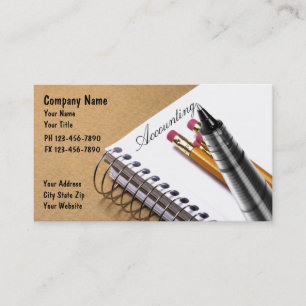 Tarjetas de Presentación de Contabilidad